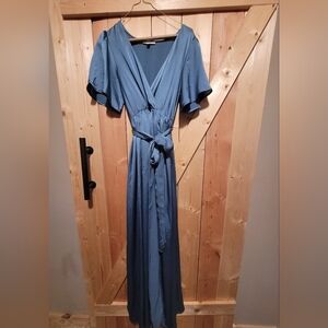 Baltic Born Deep Blue Wrap Dress